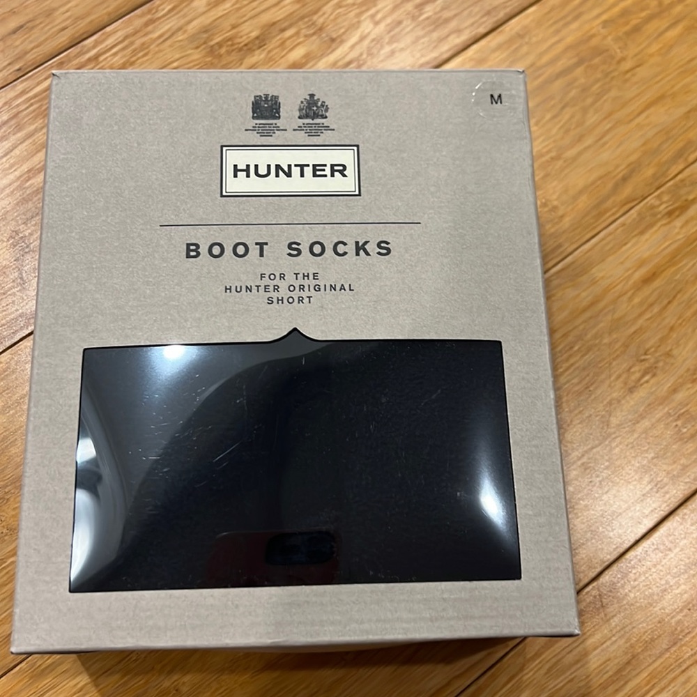 Hunter black short boot socks